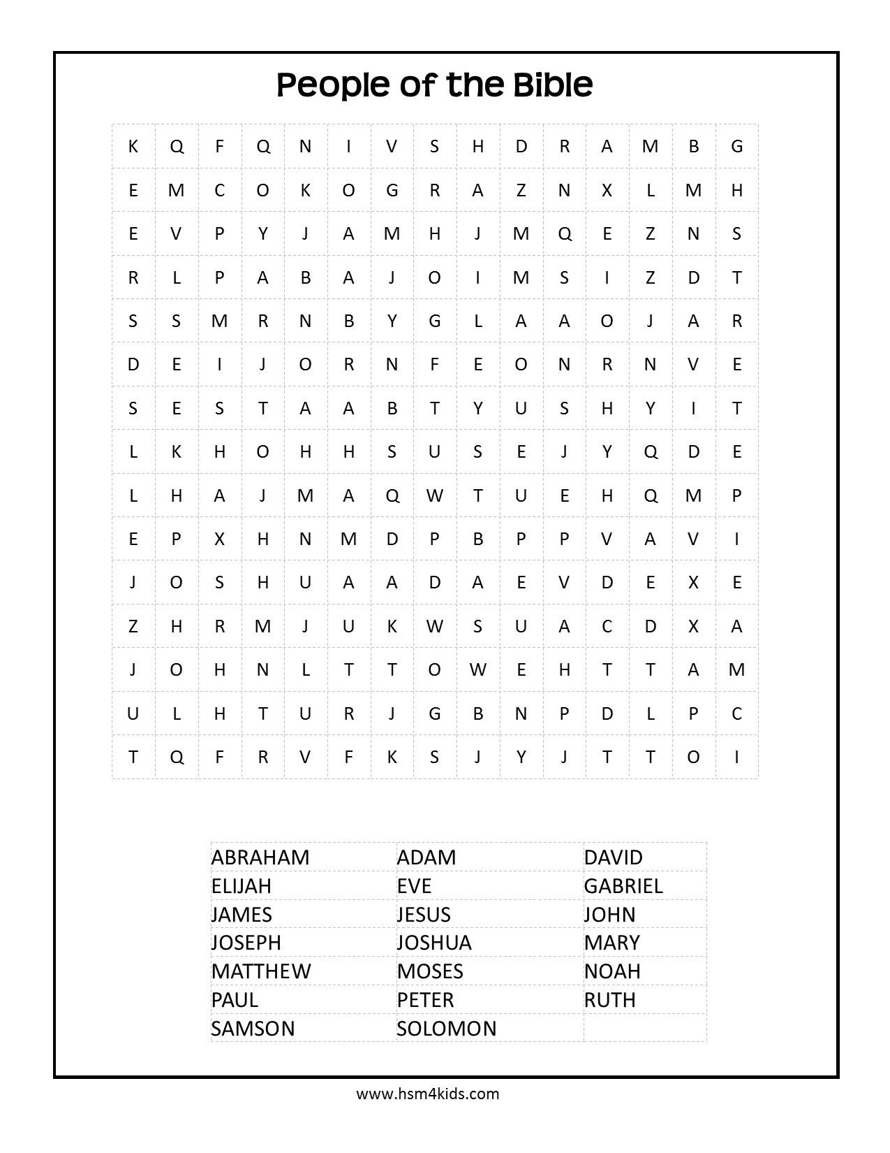 christian printable activities for kids