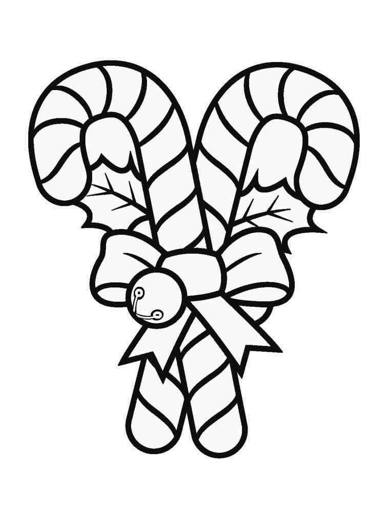 Christmas Candy Cane Coloring Page Free Printable Coloring Pages For Kids