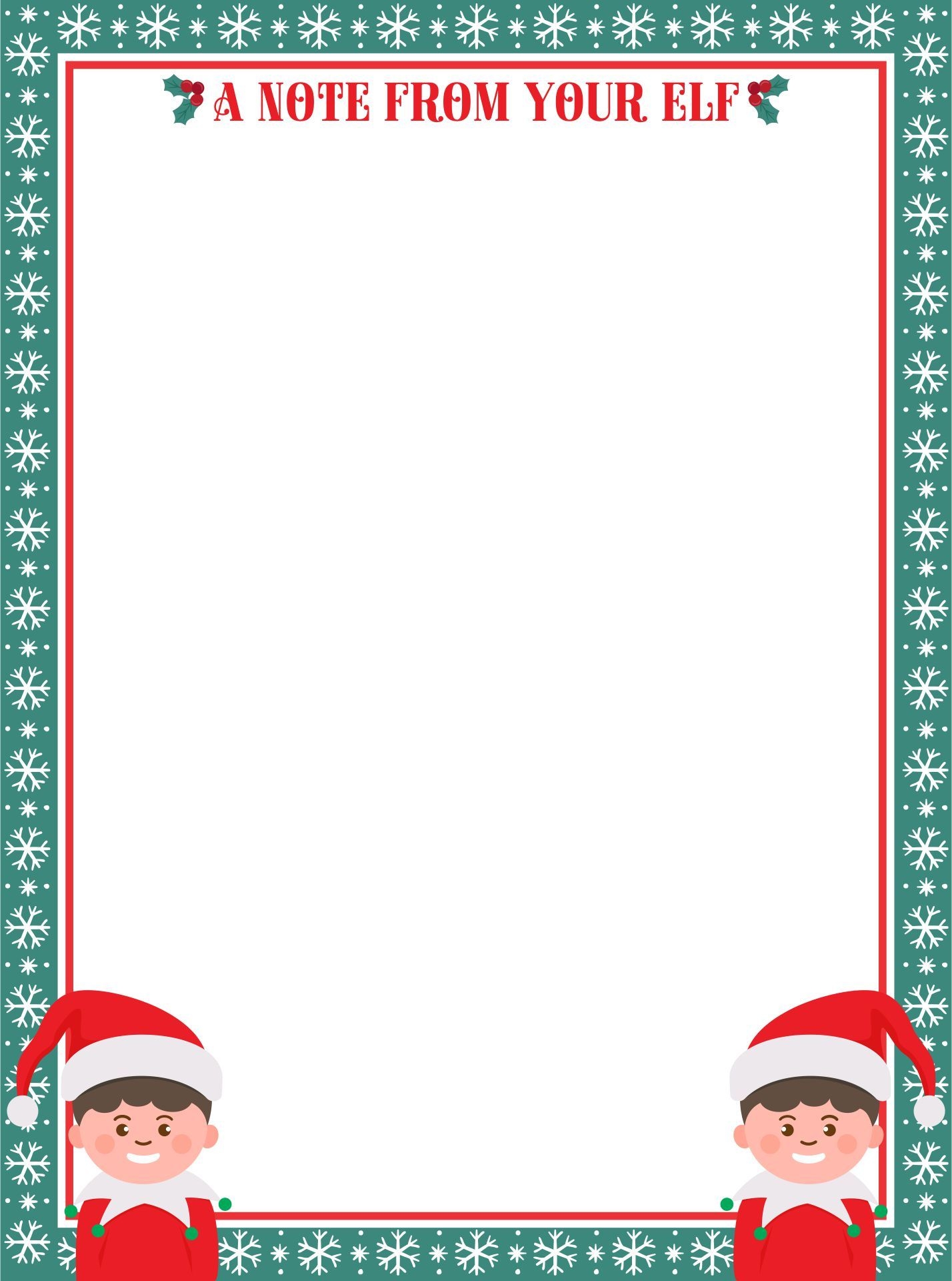 Christmas Elf Printable Printable New Year Banners
