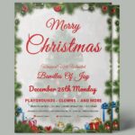 Christmas Invitation Flyer Template Download In Word Google Docs