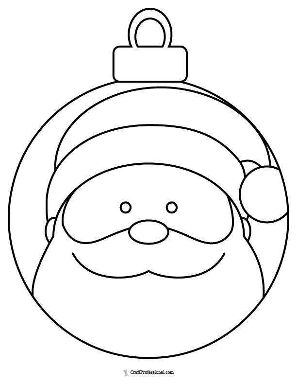 Christmas Ornament Coloring Page Coloring Home