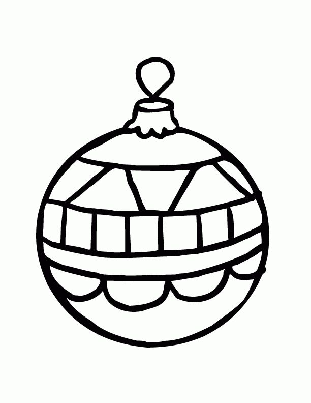 Christmas Ornament Coloring Page
