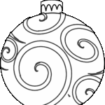 Christmas Ornament Colouring Page Printable
