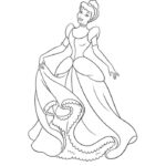 Cinderella Princess Cinderella Coloring Page