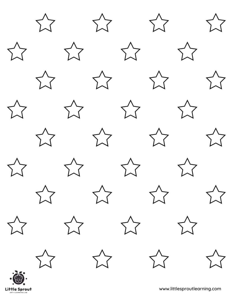 Cluster Of Small Stars Little Sprout Art Learning Lab