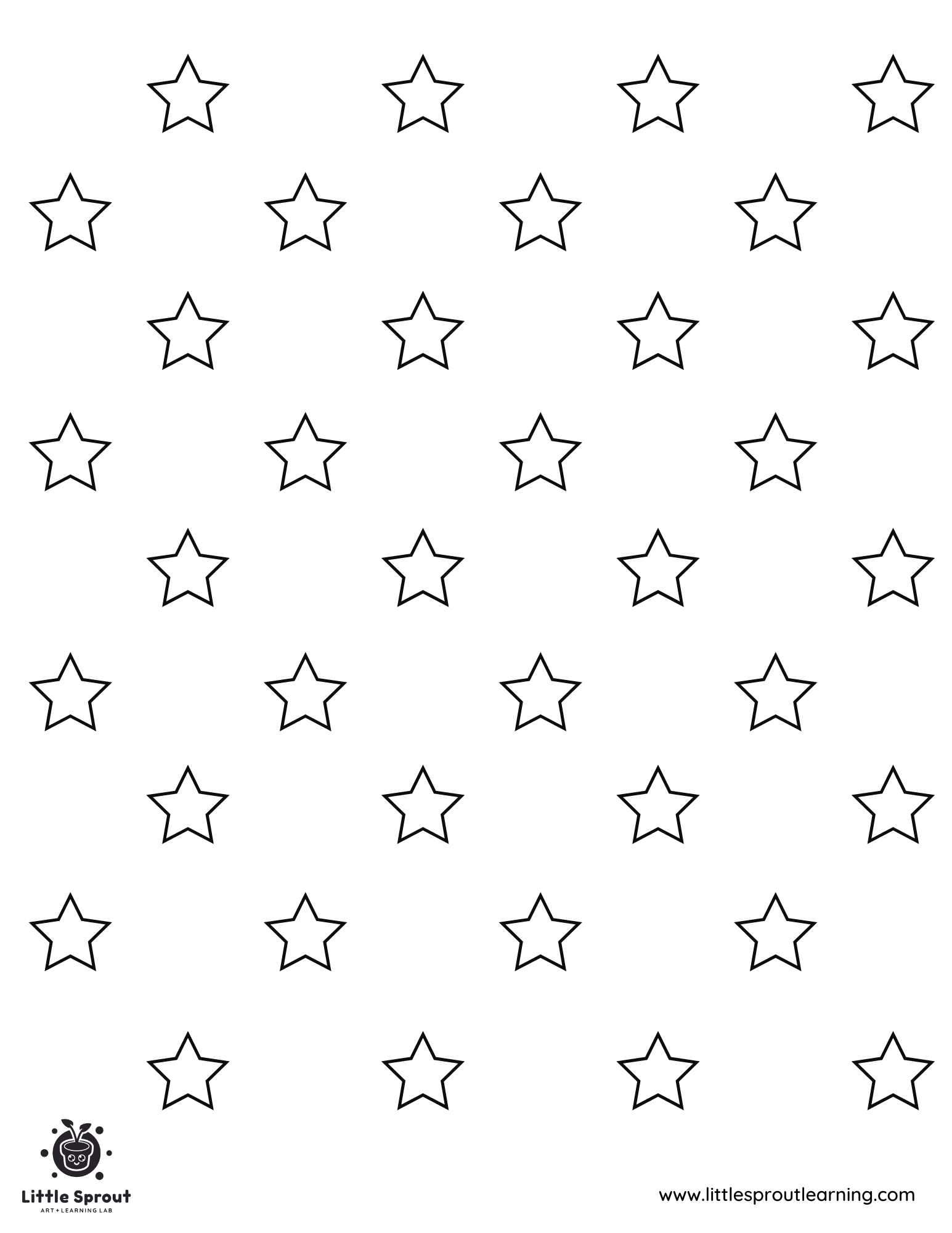 Cluster Of Small Stars Little Sprout Art Learning Lab