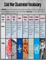Cold War Illustrated Vocabulary Iron Curtain Berlin Wall Course Hero