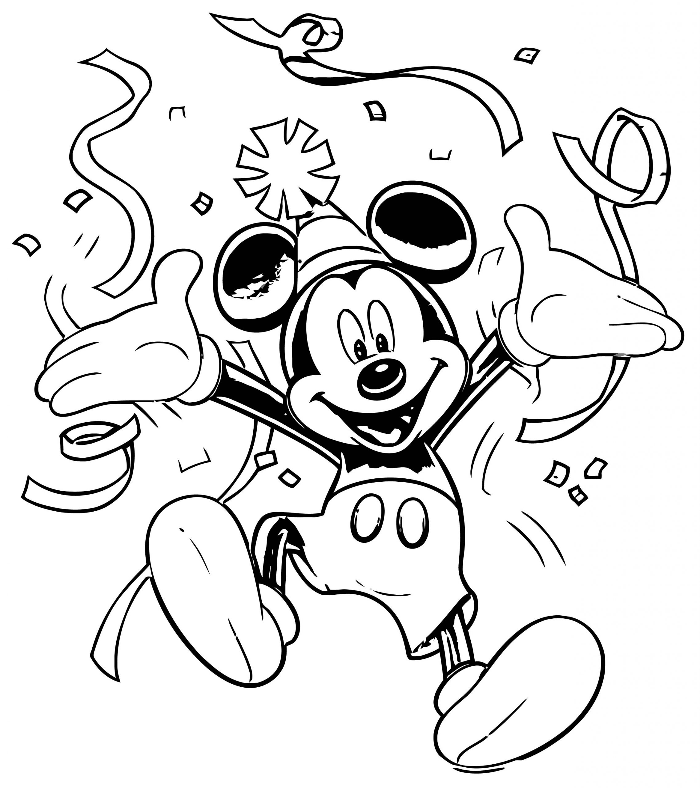 free mickey mouse coloring pages
