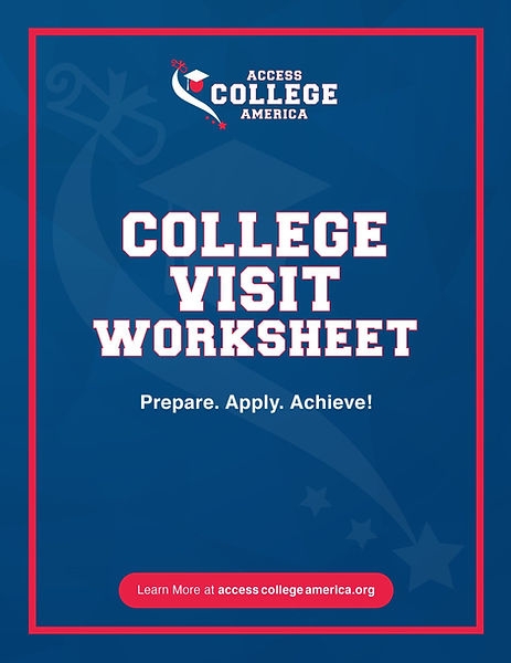 College Visit Worksheet Accesscollegeamerica