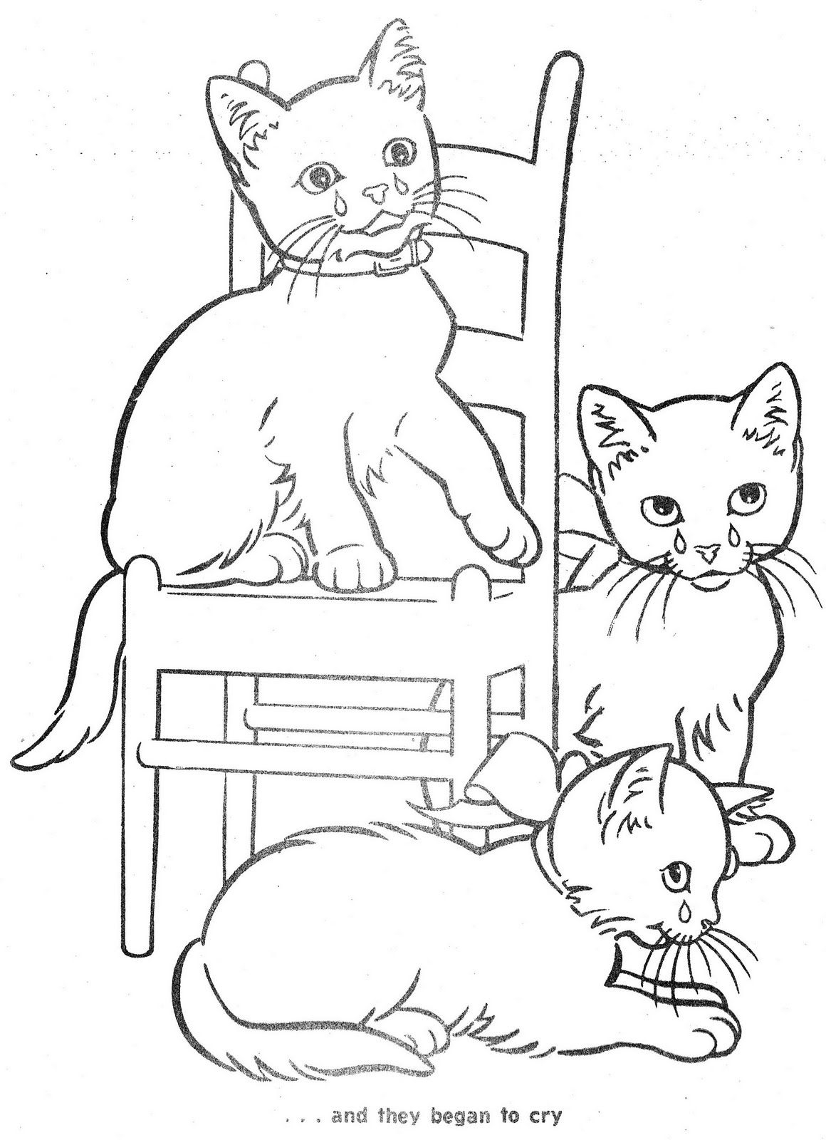 Coloring Book Pages Kittens Warehouse Of Ideas