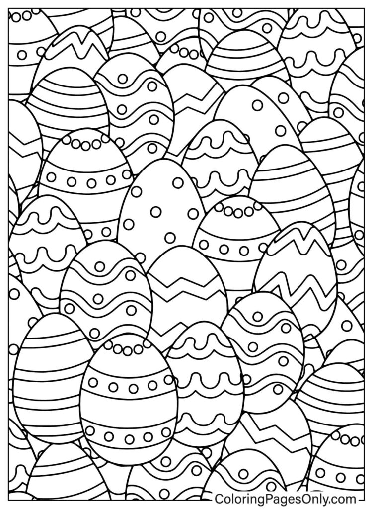 Coloring Page Easter Eggs Free Printable Coloring Pages