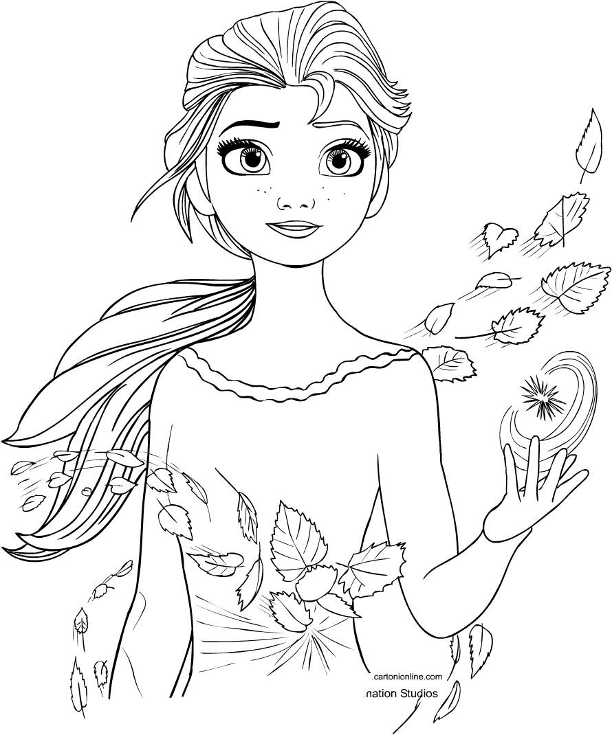 Coloring Page Elsa