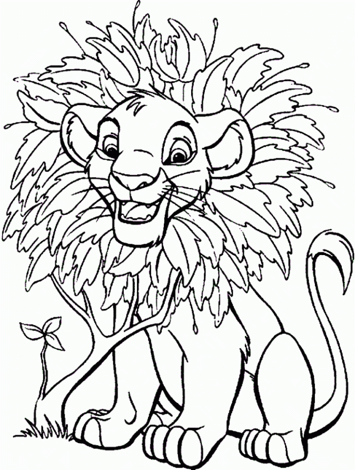 Coloring Page Lion King Free Printable The Lion King Coloring Pages