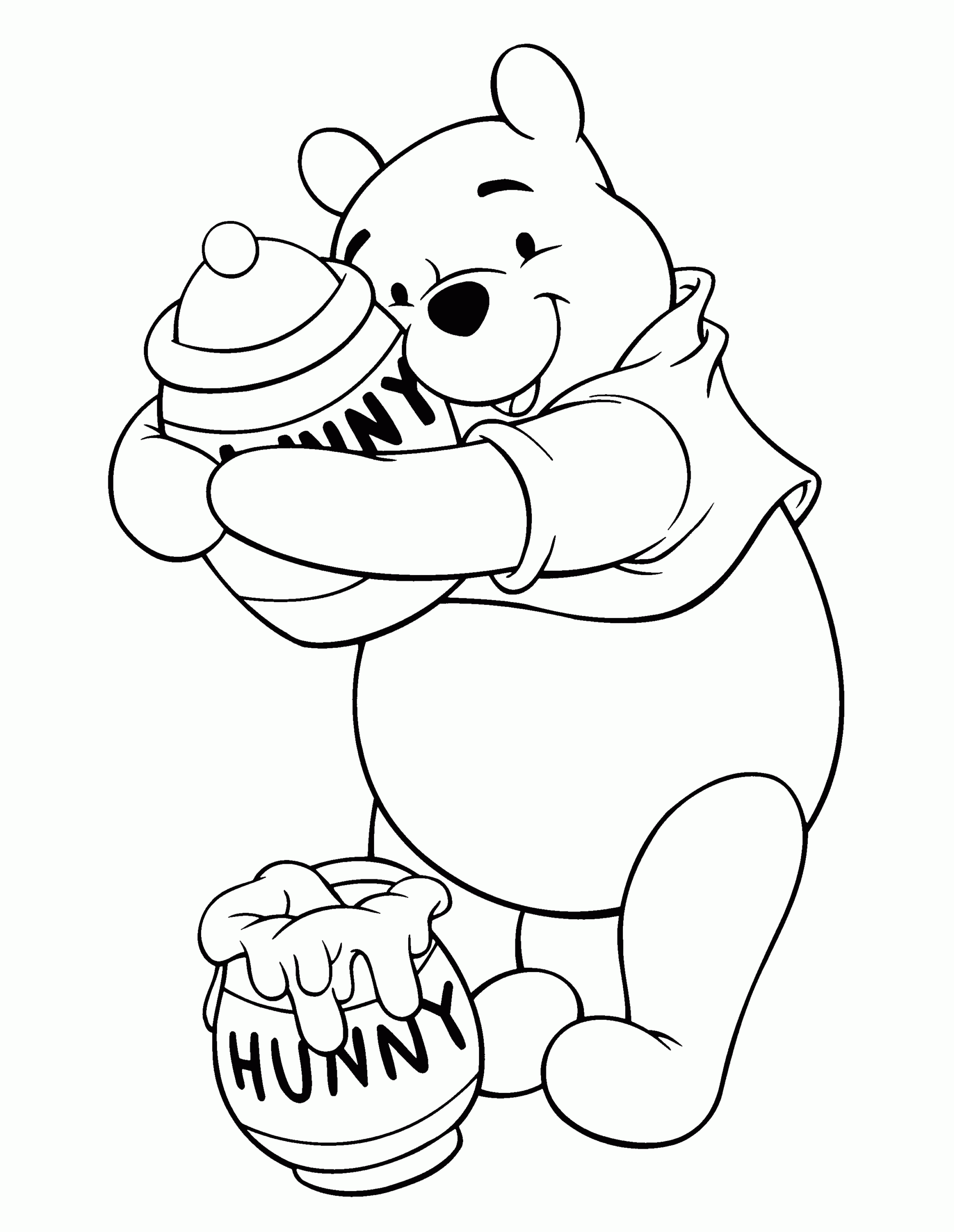 Winnie The Pooh Coloring Page