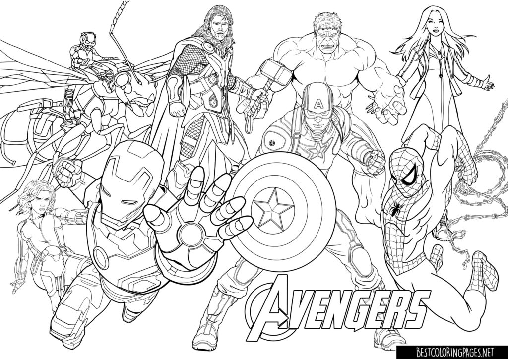 Coloring Pages Avengers Free Printable Coloring Pages