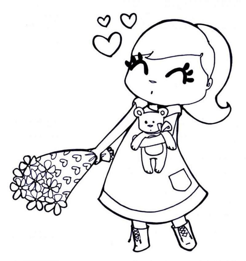 Coloring Pages Easy For Girls Girls Coloring Pages Easy TAMAN ILMU