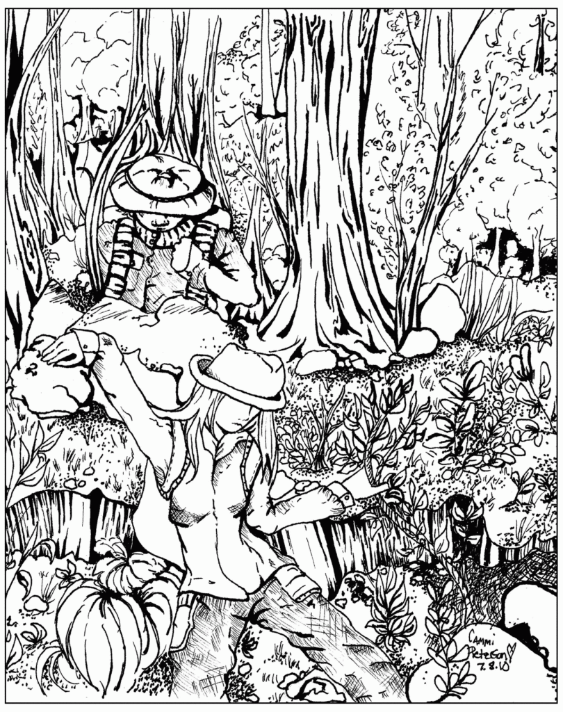 Coloring Pages Of Forest Coloring Home