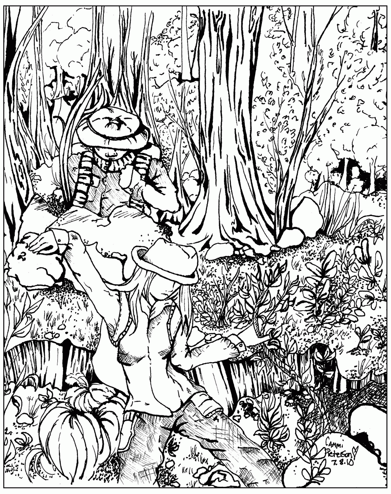 Coloring Pages Of Forest Coloring Home