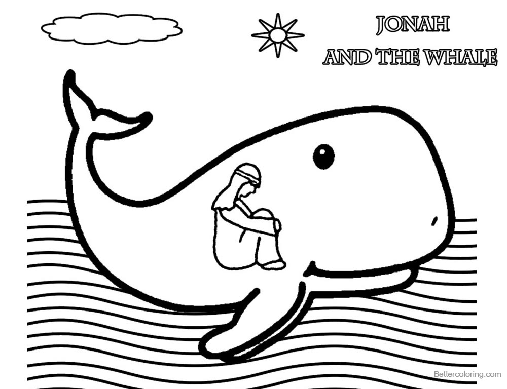 printable coloring pages jonah and the whale