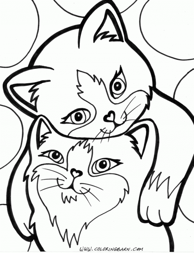 printable coloring pages kittens