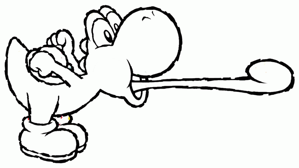 Coloring Pages Of Yoshi Coloring Home