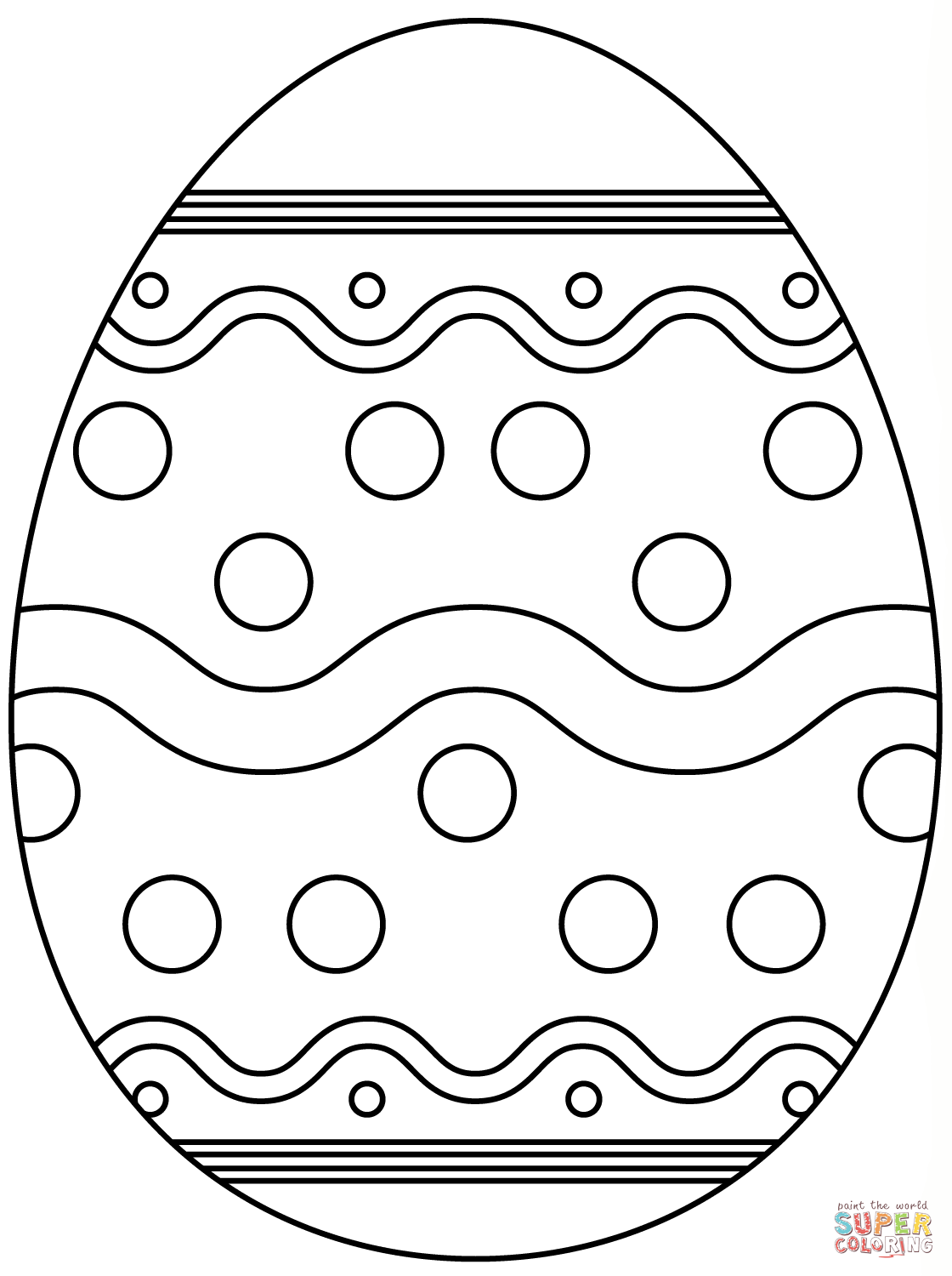 Easter Eggs Coloring Pages