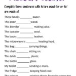 Complete The Sentences With 39 Used For 39 Or 39 Made Of 39