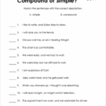 Compound Sentences 1 Worksheet