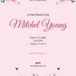 Confirmation Invitation Template In Publisher Word Illustrator Pages