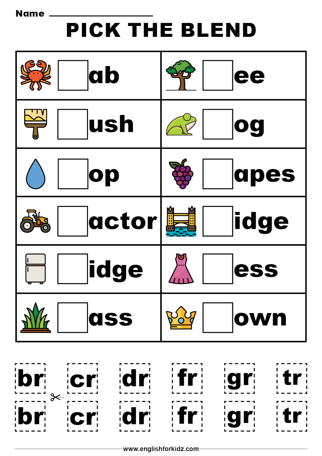 Consonant Blends Worksheets Worksheets Worksheet Hero