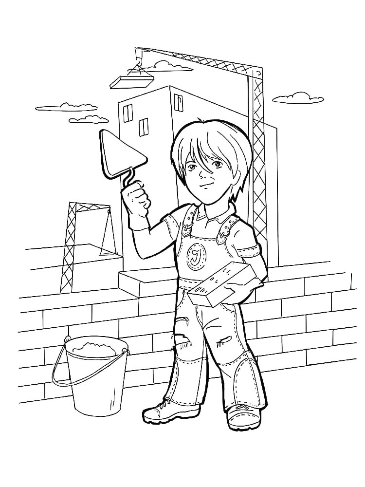 Construction Site Coloring Pages