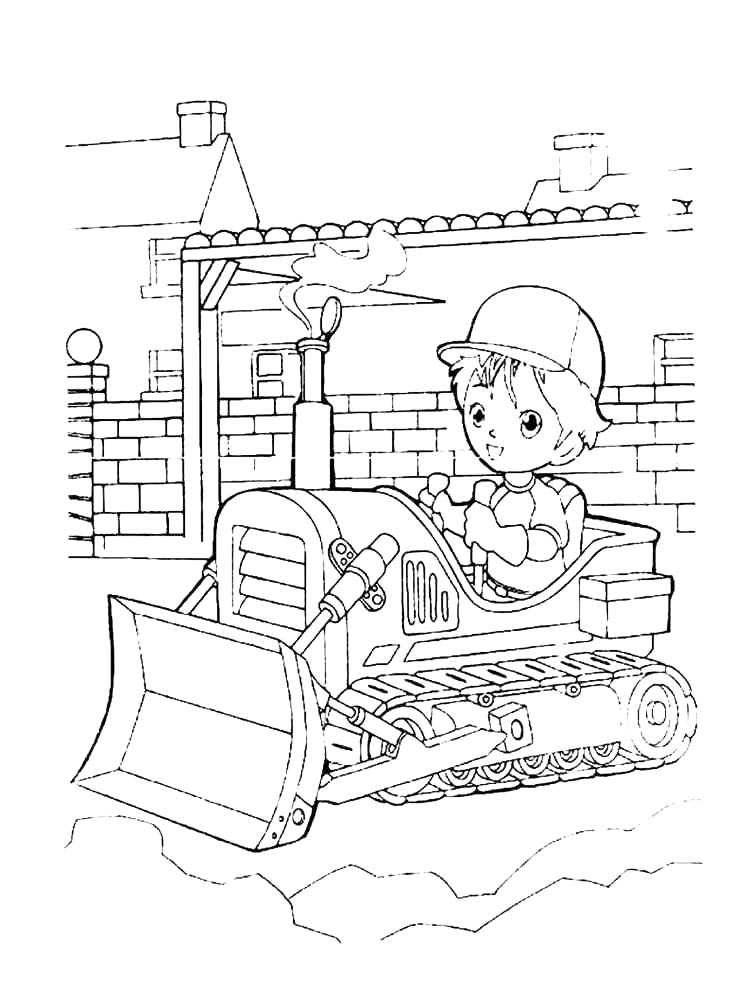 Construction Site Coloring Pages