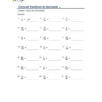 Convert Fractions To Decimals Interactive Worksheet Live Worksheets