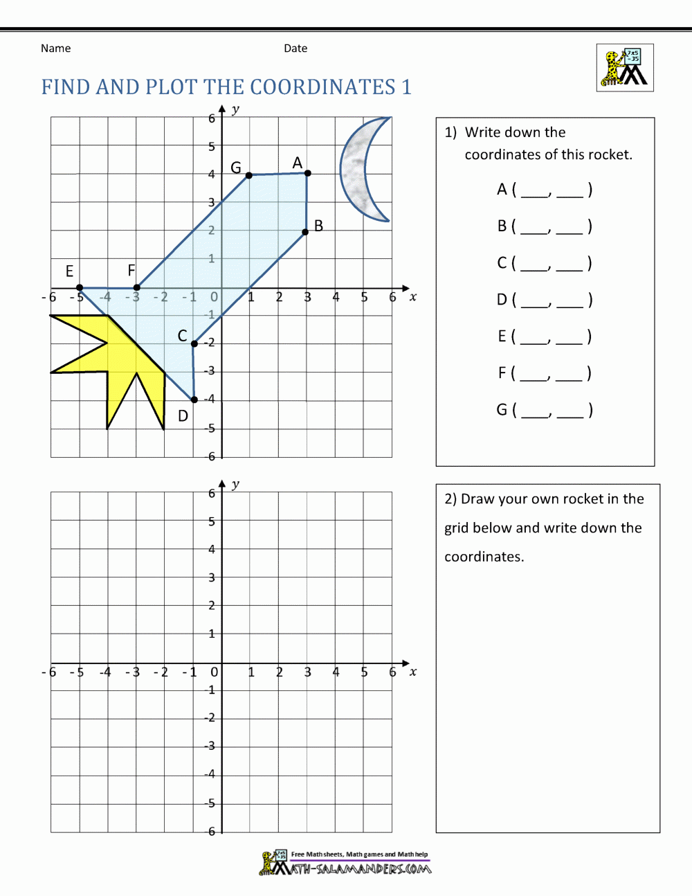Coordinate Pictures Worksheet Inspirational Coordinate Plane Worksheets 