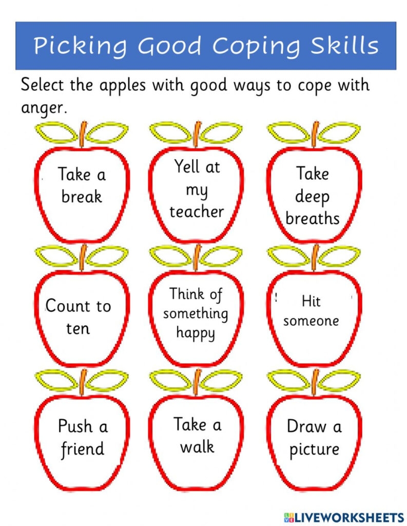 coping skill worksheets