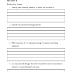Coping Skills Anxiety Worksheet Therapist Aid Worksheets Library