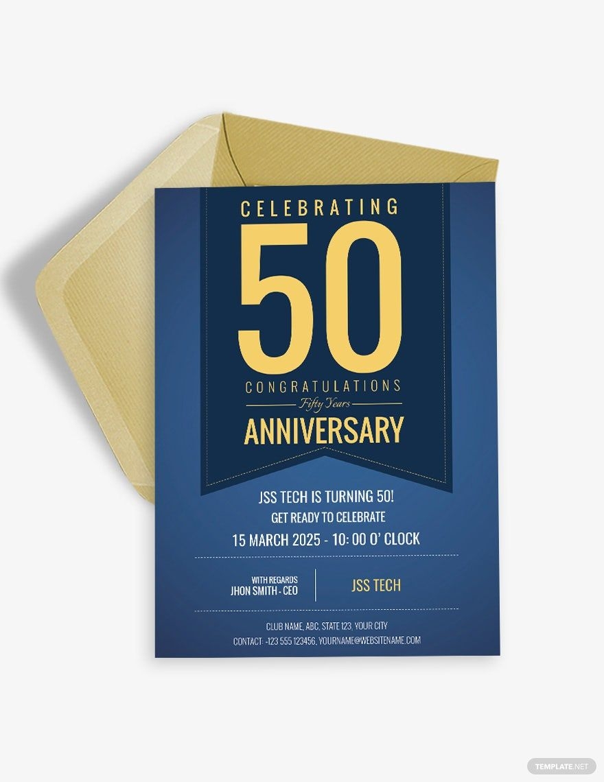 Corporate Anniversary Invitation Template In PSD Download Template