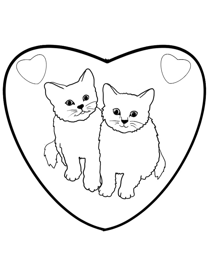 printable colouring pages kitten