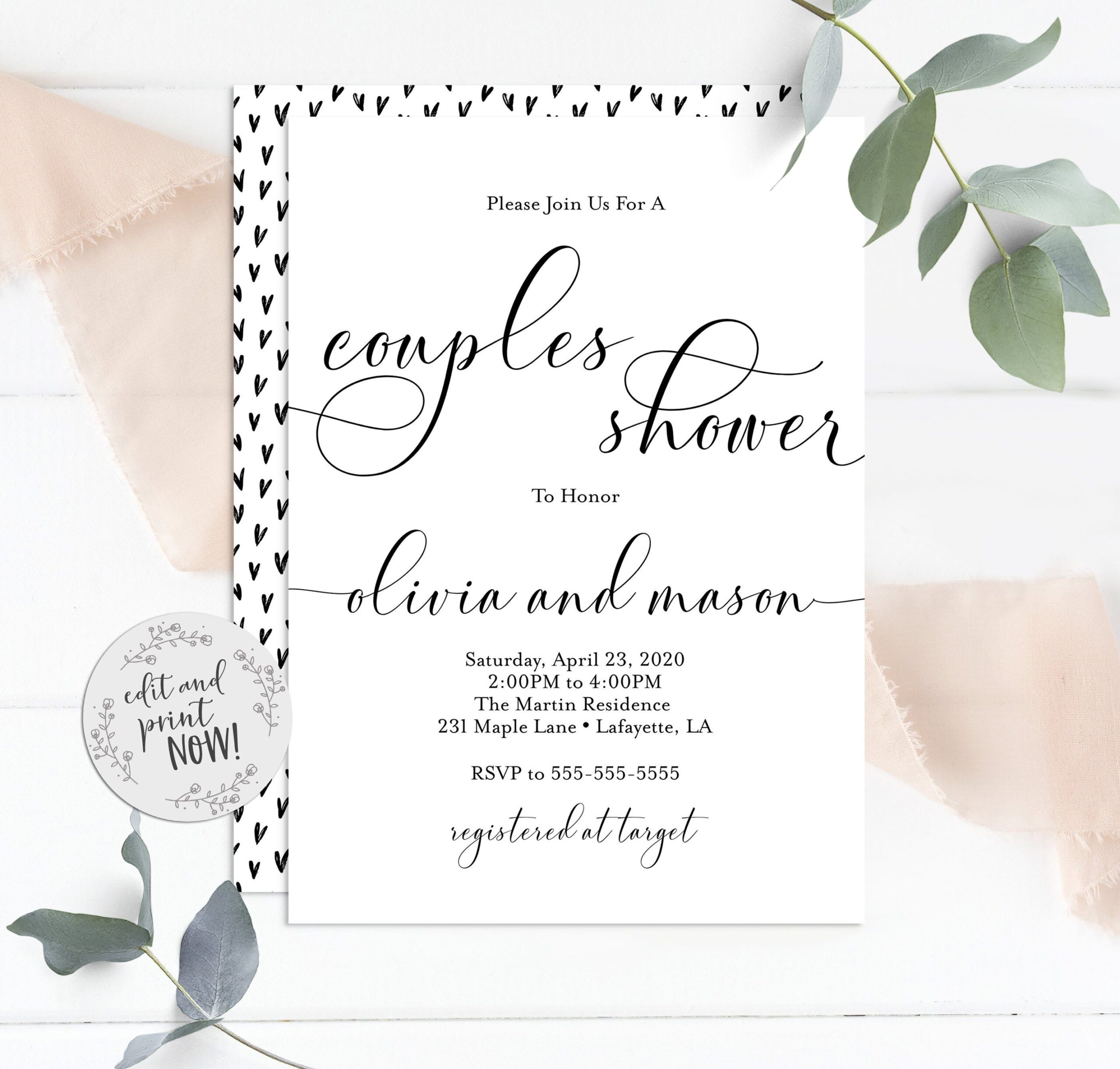 wedding shower invitations templates free