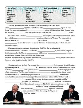 Course Hero Vocabulary Worksheet Cold War Vocabulary War Voc