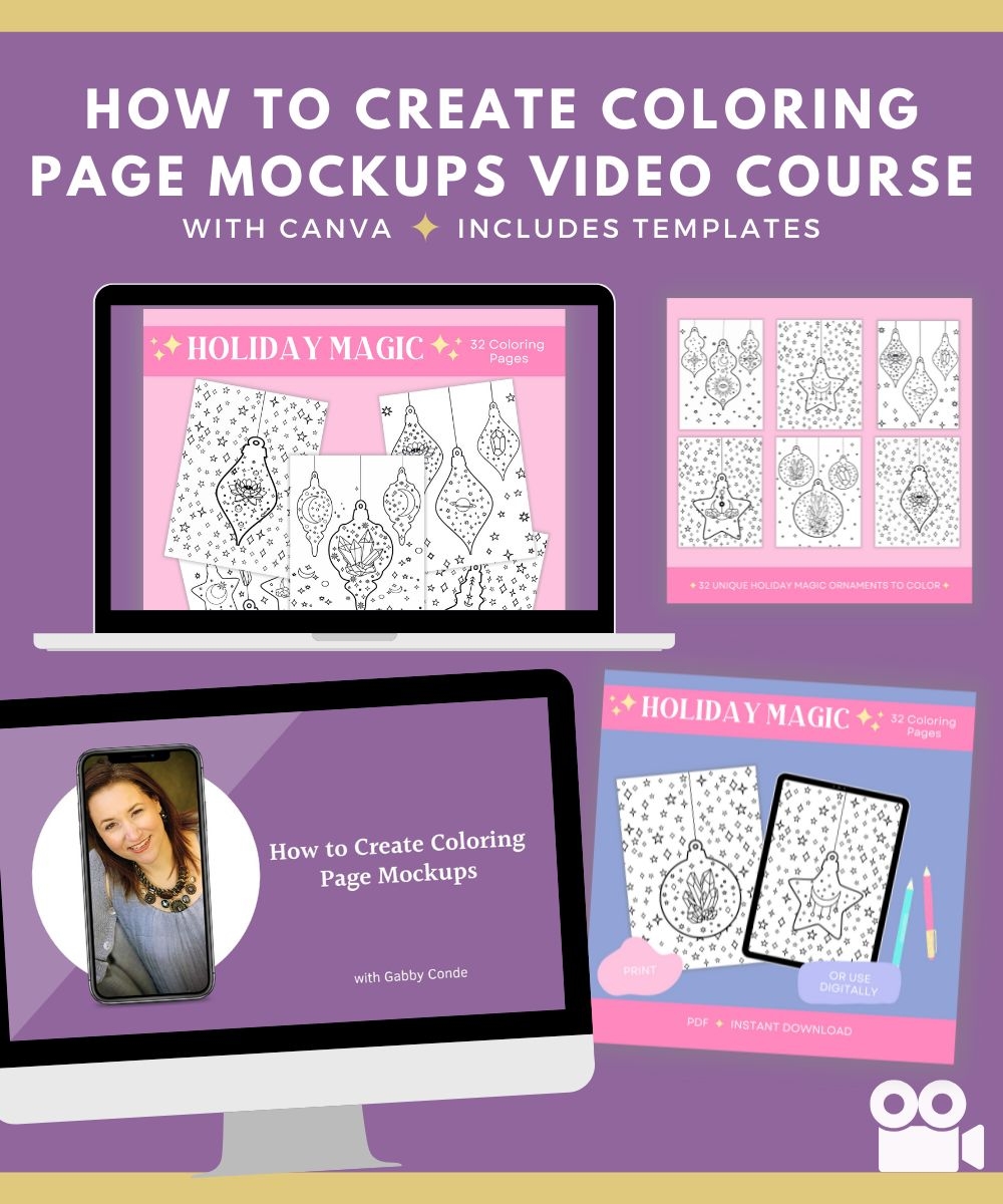 Course How To Create Coloring Page Mockups