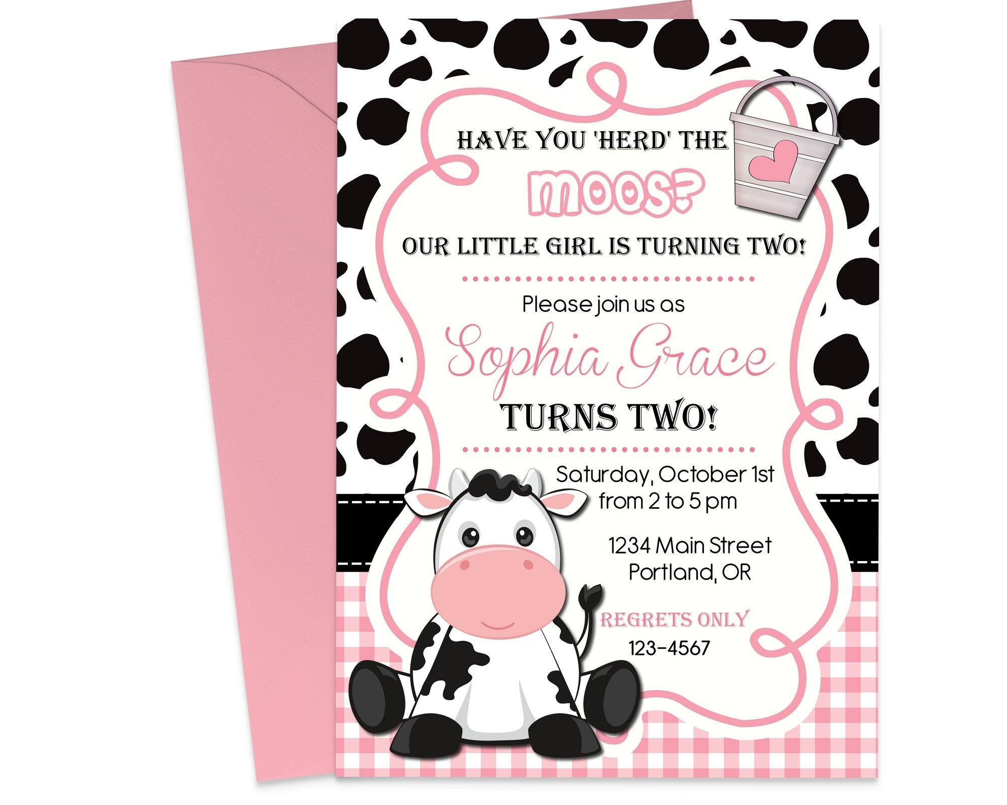 Cow Invitation Templates Free