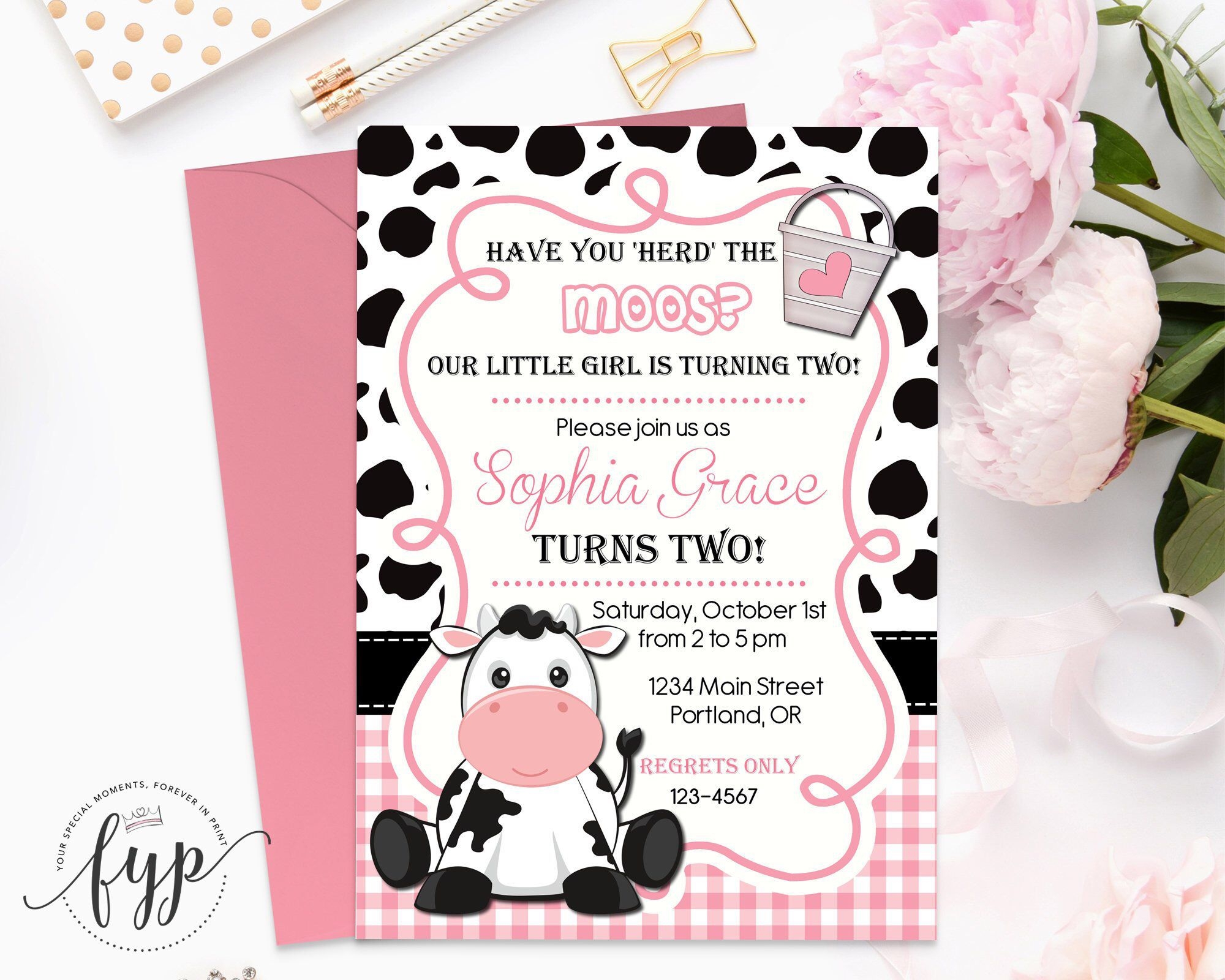Cow Invitation Templates Free