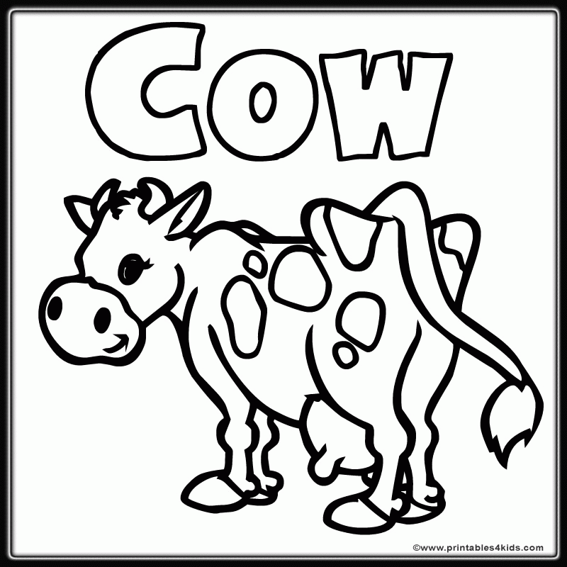 Cow Print Coloring Pages