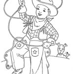 Cowboy Coloring Pages Printable ColoringMe
