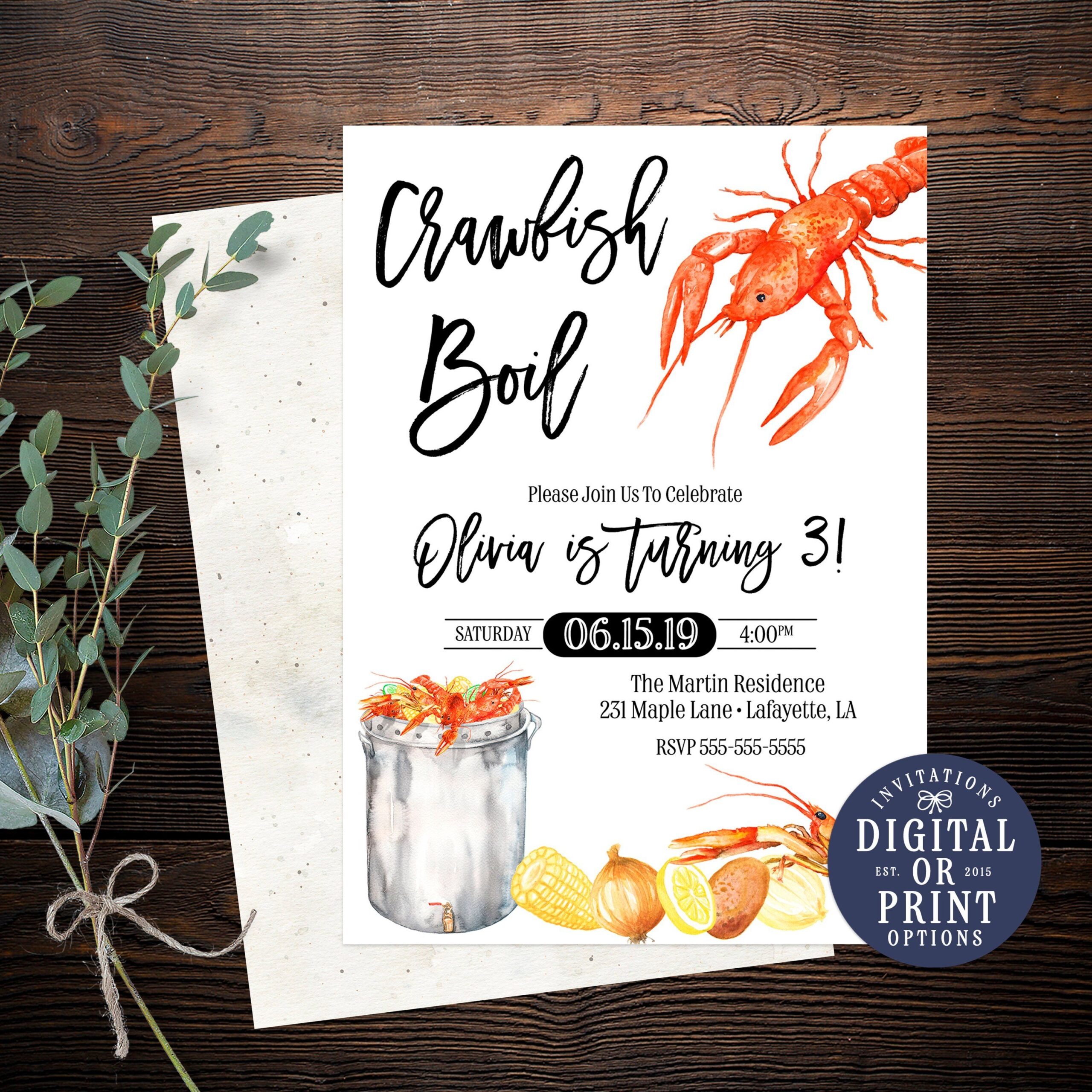 seafood boil invitation template free