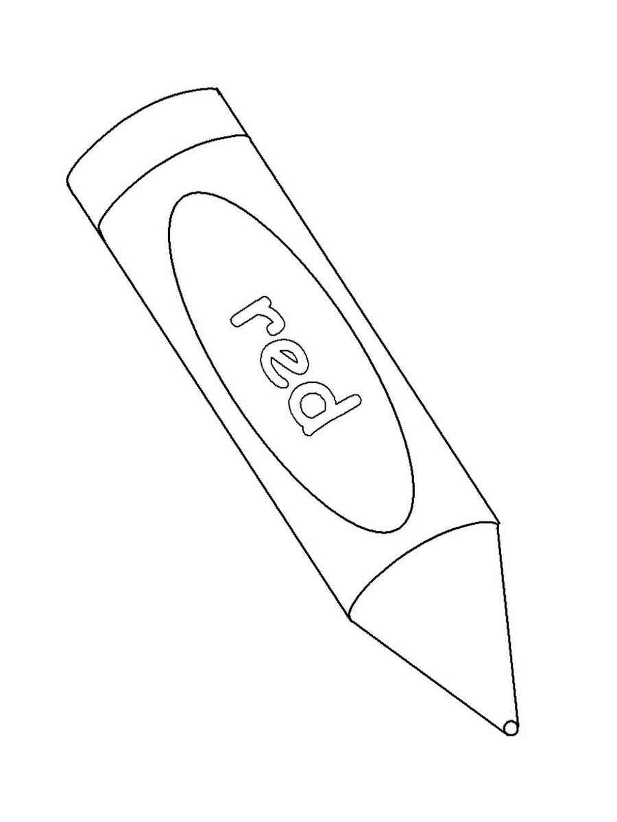 Crayon Coloring Pages