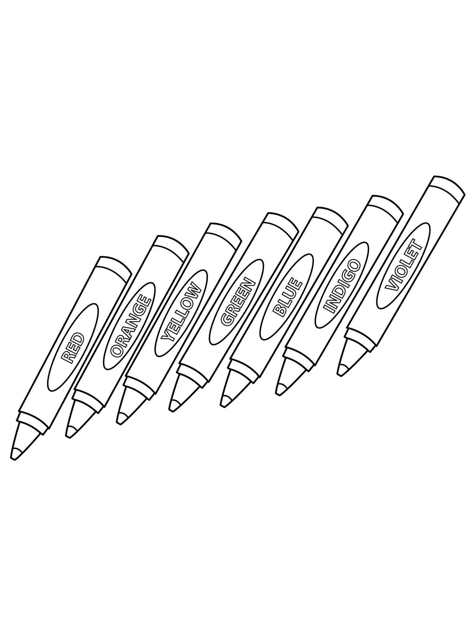 Crayon Coloring Pages