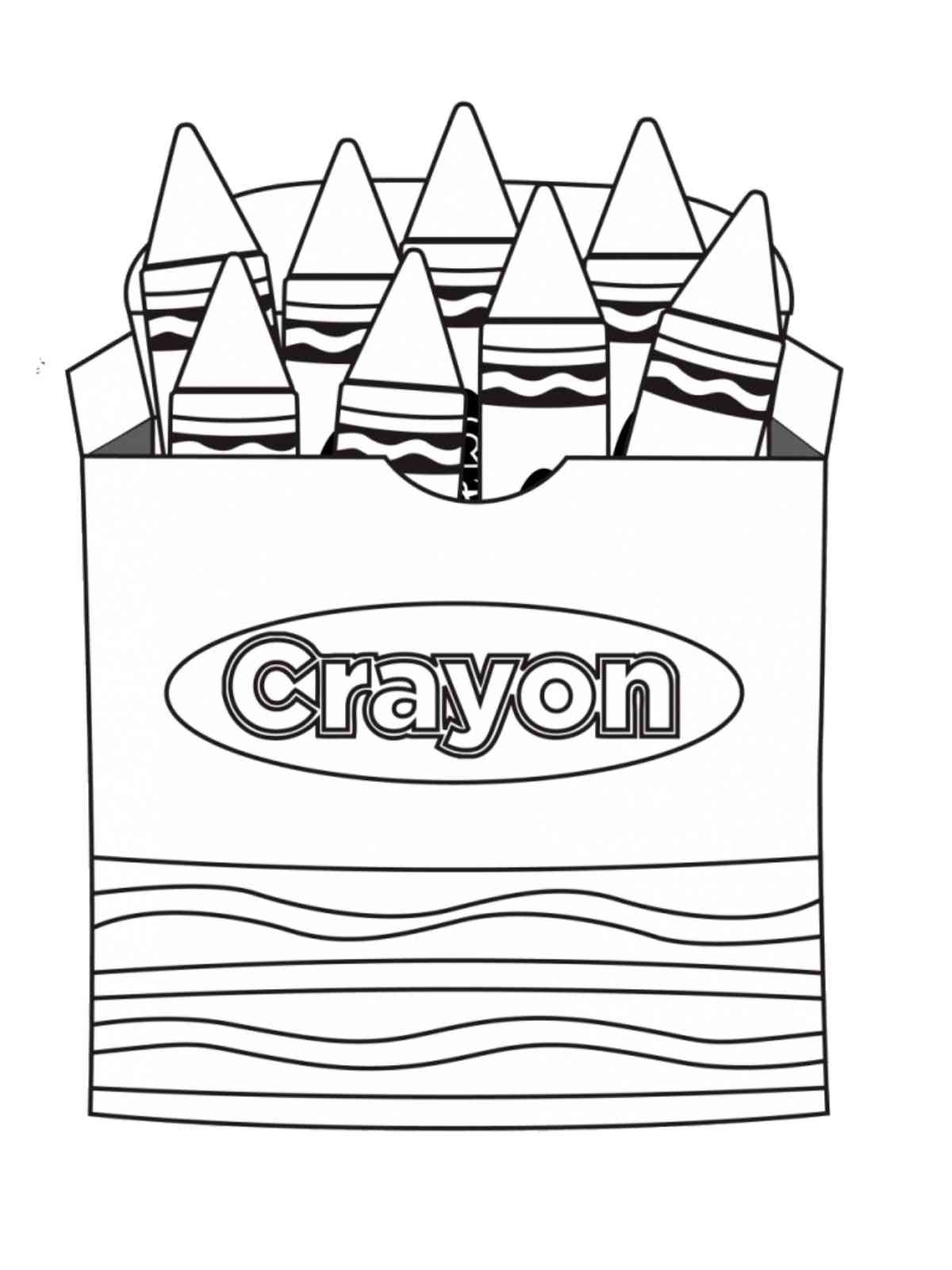 Crayon Coloring Pages