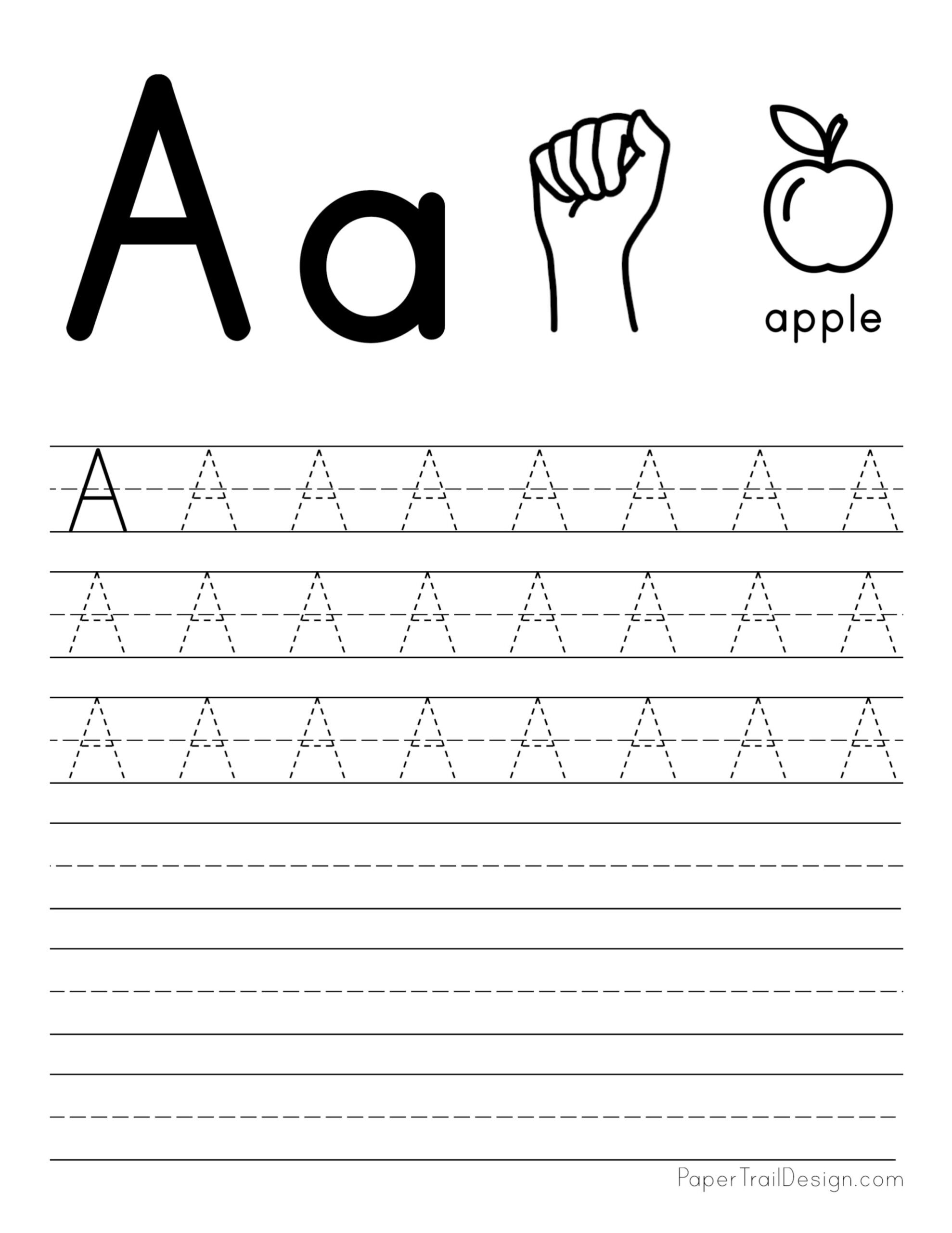 a to z letter tracing worksheets pdf free download